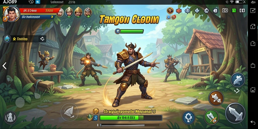 Tampilan gameplay AJO89 yang mendebarkan dan strategis.