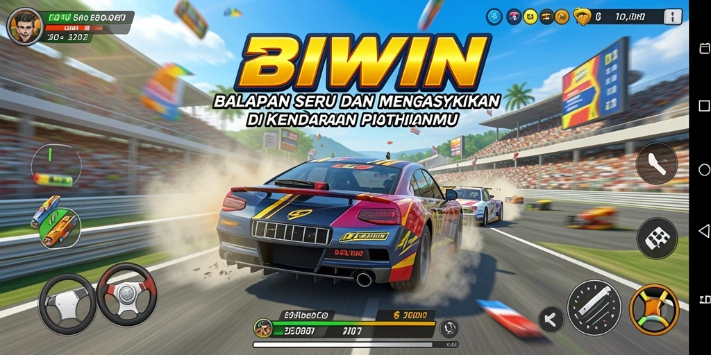 Tampilan menakjubkan saat balapan di <strong>BIWIN</strong>.