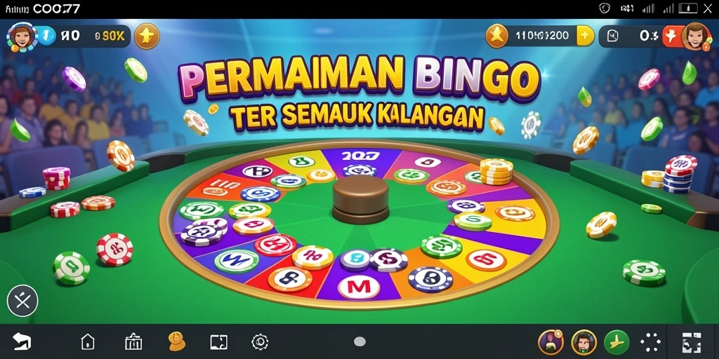Screenshot gameplay Bingo COO77 yang menampilkan keseruan bermain.