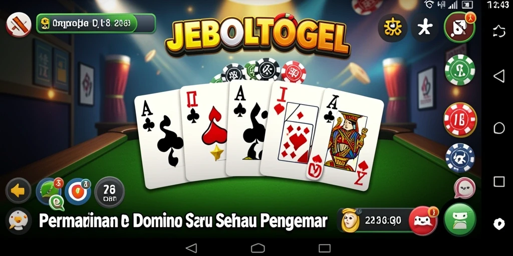 Tampilan gameplay seru dari JEBOLTOGEL dengan variasi Domino.