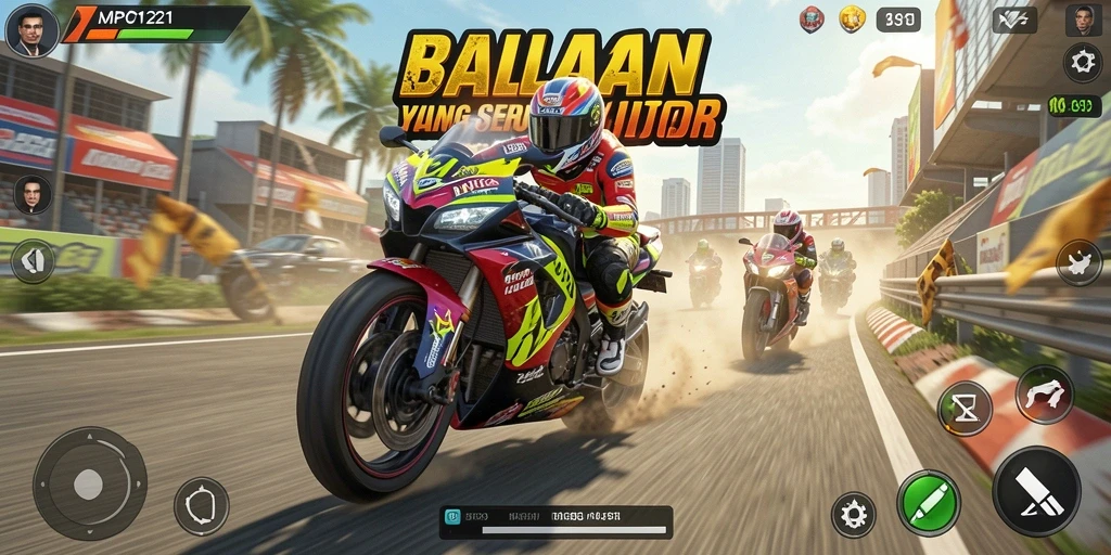 Gameplay seru balapan motor di MPO1221