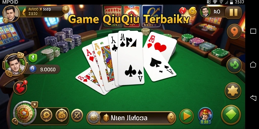 Screenshot game MPOID menampilkan intense gameplay QiuQiu yang mendebarkan.