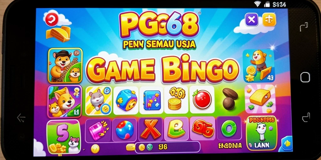 Tampilan gameplay seru dalam aplikasi Bingo PGG68.